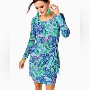 *NWOT* Lilly Pulitzer Bryson “Holiday in the Sun” Botanical Print Dress Sz.XXL
